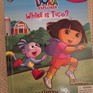 Dora the explorer book and toy set, where is Tico NEW